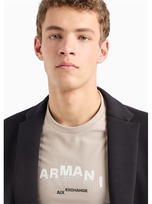 t-shirt man beige ARMANI EXCHANGE | 6DZTHVZJE6Z/17AB